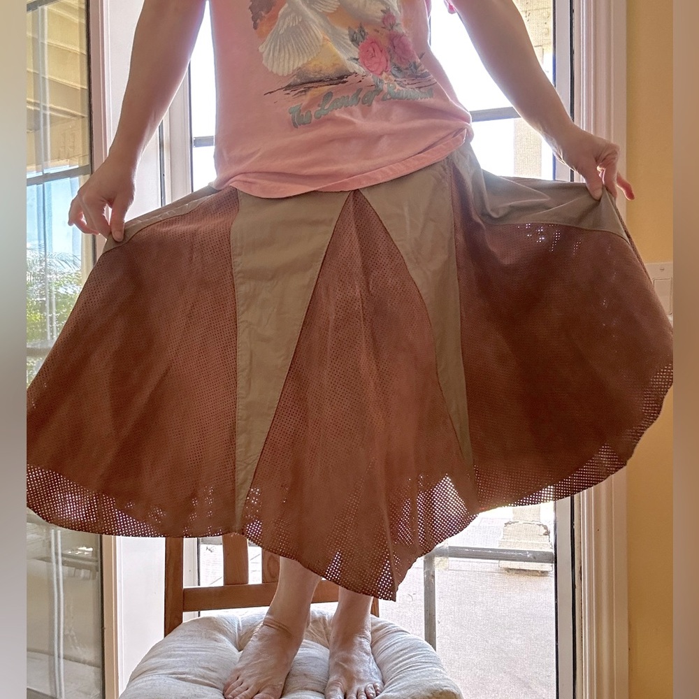 Vintage Collection D’Artisan Leather Midi Skirt! Size XXS 24-25”